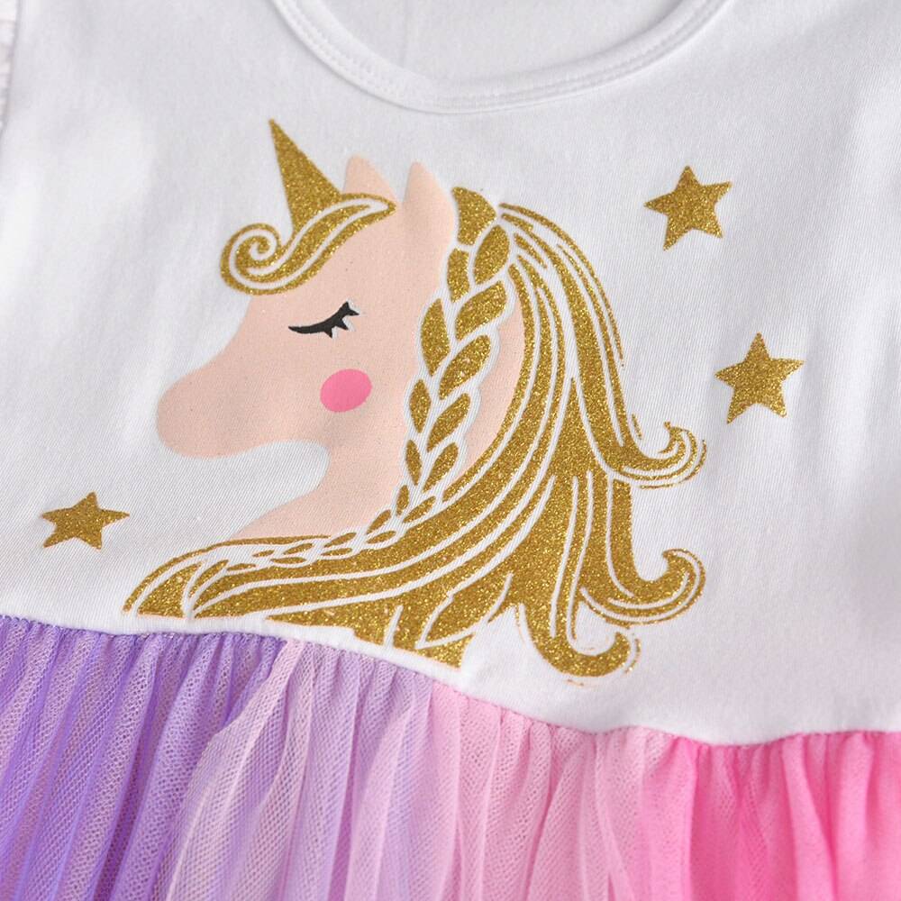Girls' Colorful Princess Dress