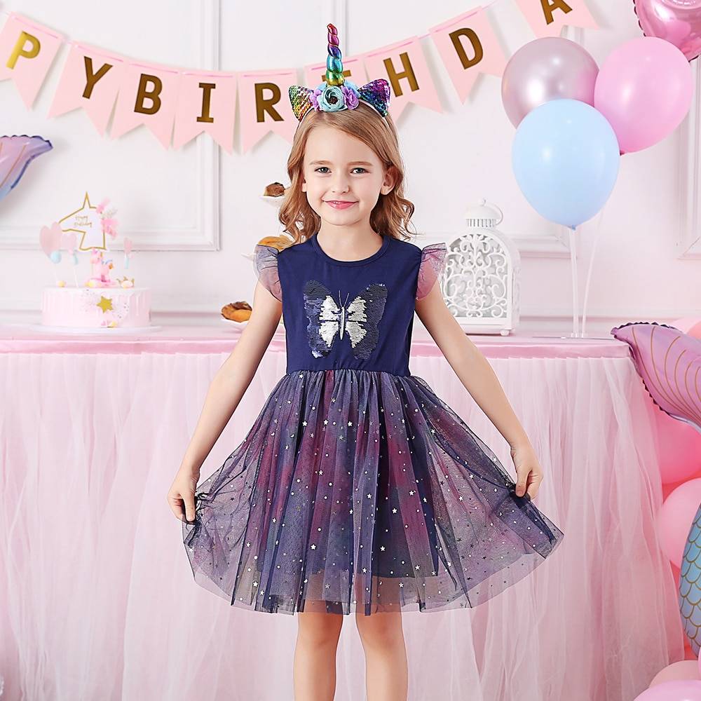 Girls' Colorful Princess Dress