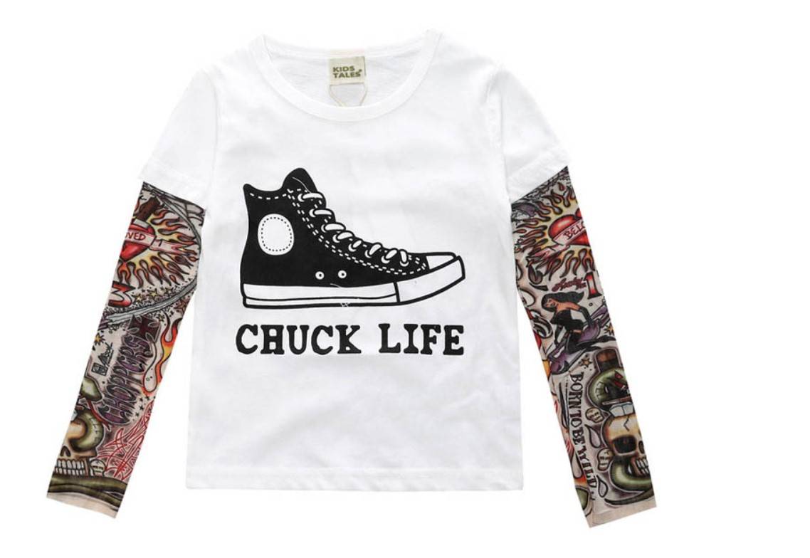 Boy's Tattoo Sleeve Top
