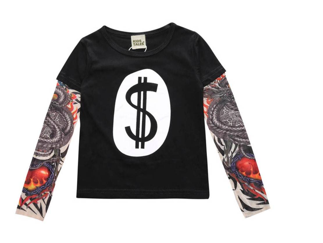 Boy's Tattoo Sleeve Top