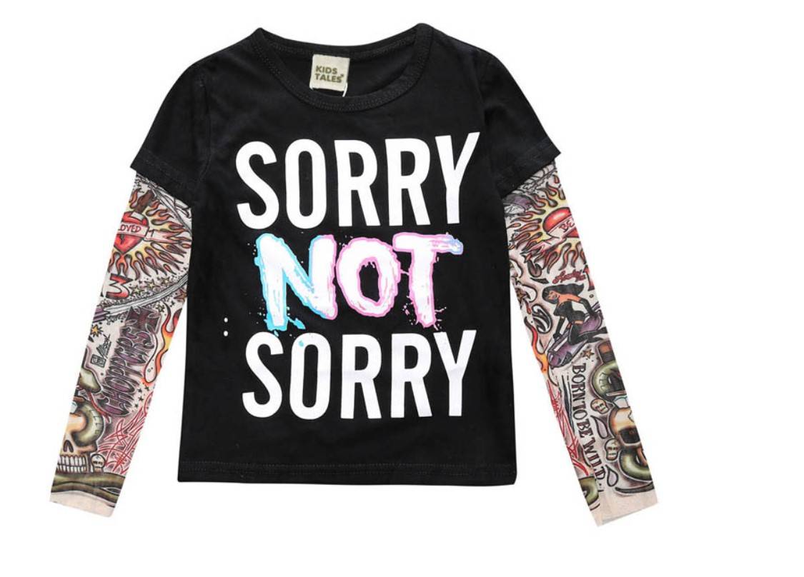 Boy's Tattoo Sleeve Top
