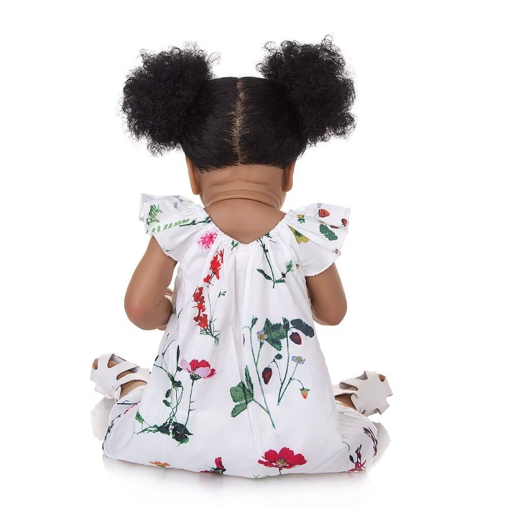 Handmade Silicone Realistic Black Baby Doll