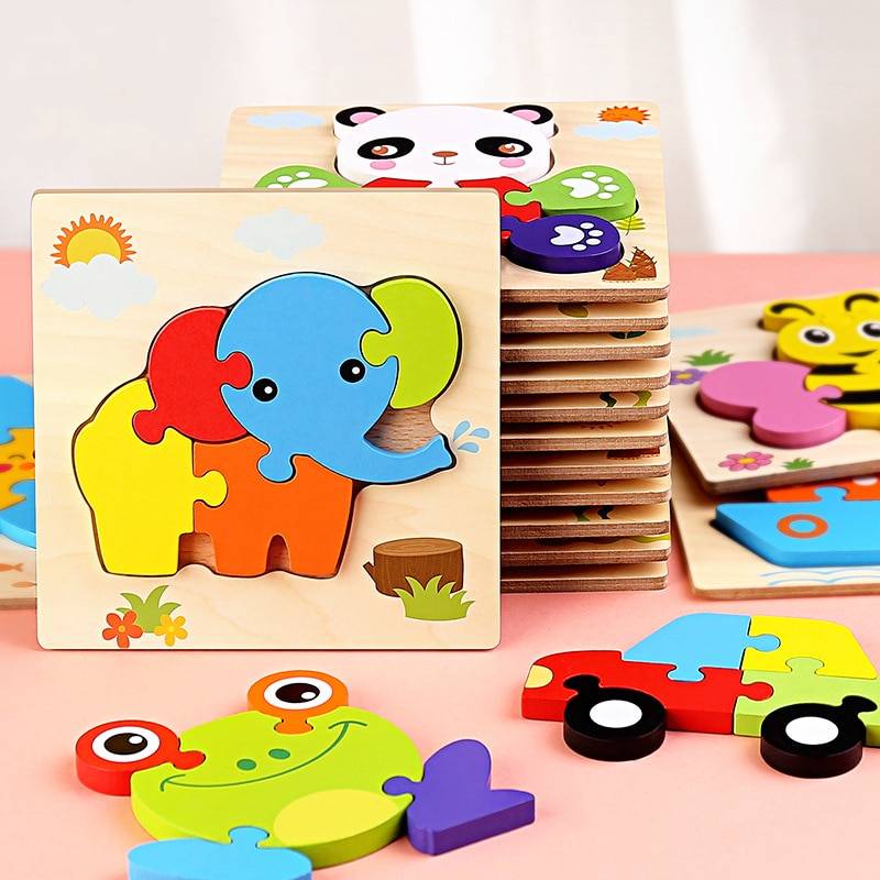 Babies Wooden 3D Puzzle Toy Babies Wooden 3D Puzzle Toy