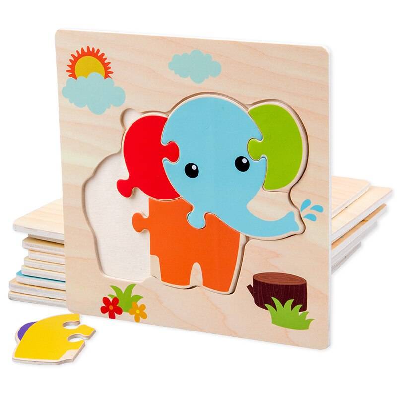 Babies Wooden 3D Puzzle Toy Babies Wooden 3D Puzzle Toy